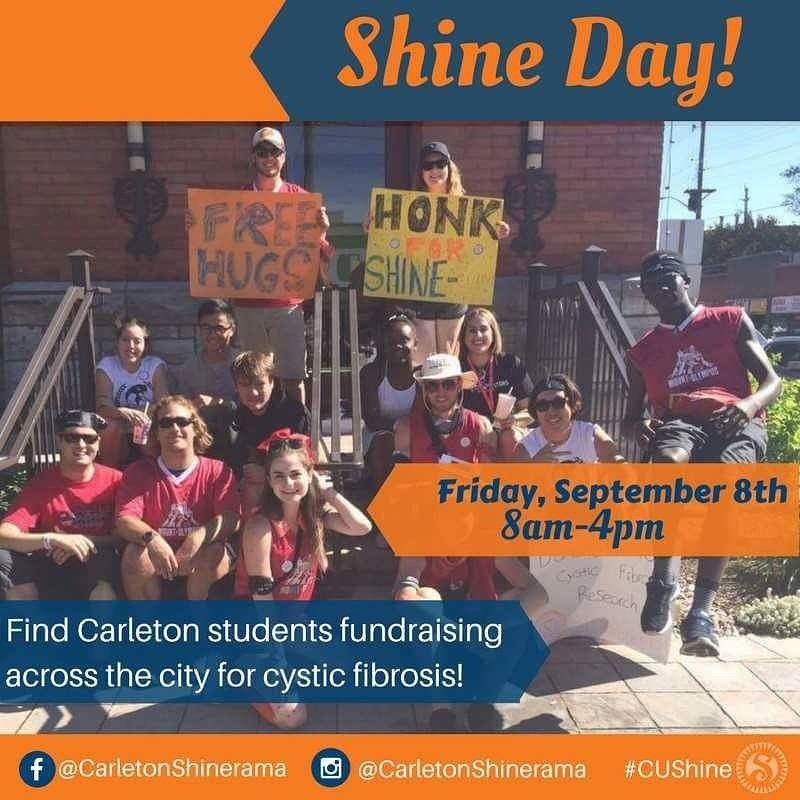 nrubnik's tweet photo. Watch for #CUShine  - Friday Sept 8 #Shinerama2017 #Shine4CF  #FUCF https://t.co/DHIpH2C9KJ