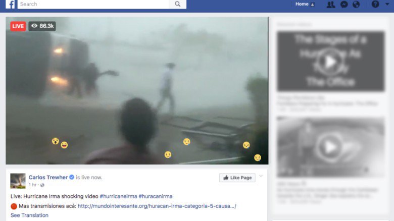 LucernaTec's tweet photo. Que no te engañen: circulan videos falsos del huracán Irma se han vuelto virales en Facebook https://t.co/3NUpYcKzXx https://t.co/bWmmUKIDRW