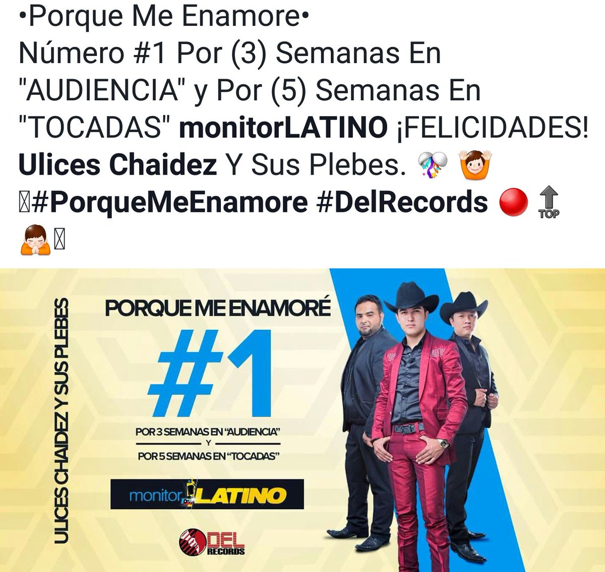 2XRecords's tweet photo. https://t.co/l9dLHQWS5Z
#DelRecords #JrHernandez #2XRecordsGroup @JrDelRecords2 @2XRecords #PrensamtyMonterrey๐ https://t.co/21dmEtu60y
