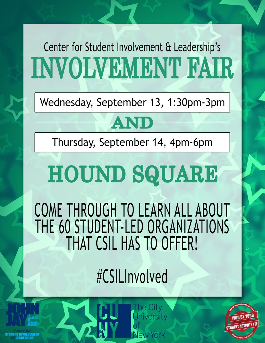 jjccsil's tweet photo. Be Sure to come and get involved in one of the 60 Student-Led Orgs on campus #csilinvolved https://t.co/HtFRf4kNDG