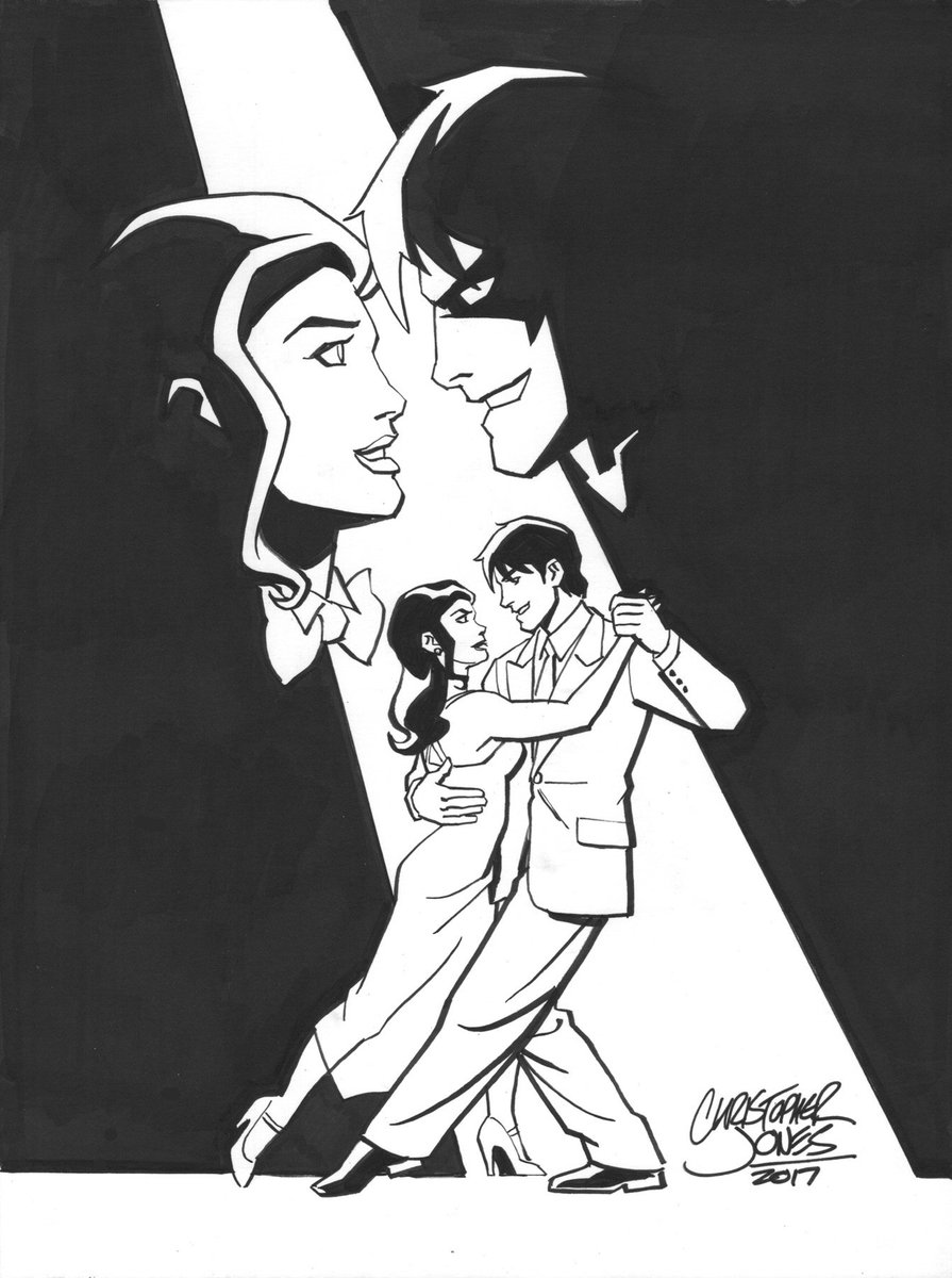 YoungJustice/ #Chalant dancing w/ #Nightwing/ #DickGrayson \u0026 #Zatanna in my  latest commission sketch. Get your own! https://t.co/CoCbXjr67o, image size:895x1200