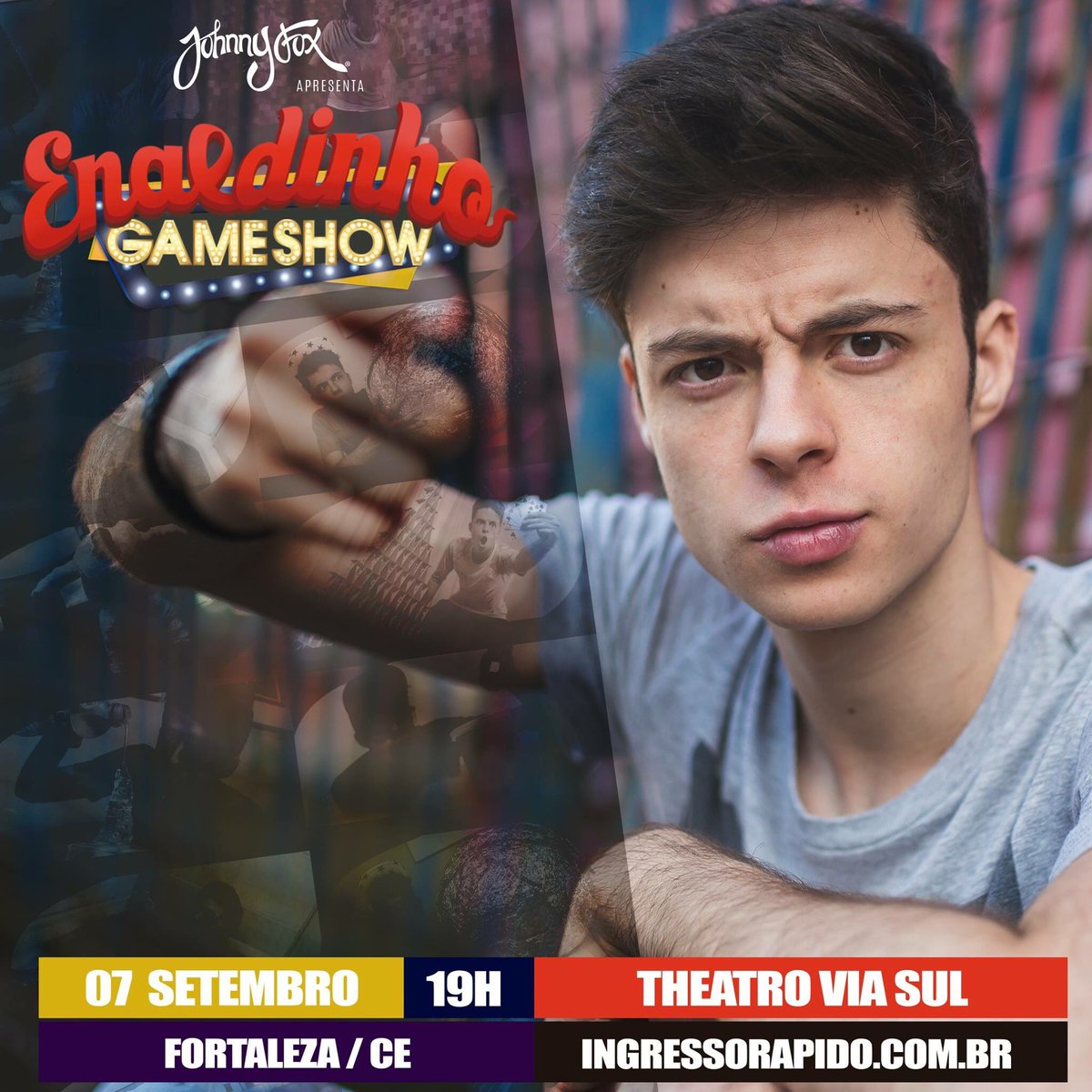 enaldinho's tweet photo. É amanhã Fortaleza, to chegando! 👊🏻 #enaldinhogameshow #mpn #enaldinho https://t.co/Uje7uw80fx