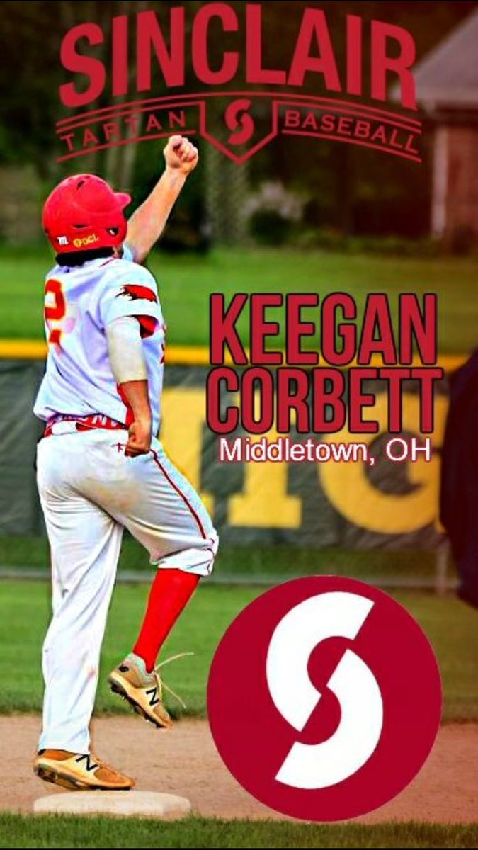 CorbettKeegan's tweet photo. I am excited to say that I have committed to Sinclair to further my academic and athletic career! #sinclairbaseball #jucodreams https://t.co/Xvhce6kYMm