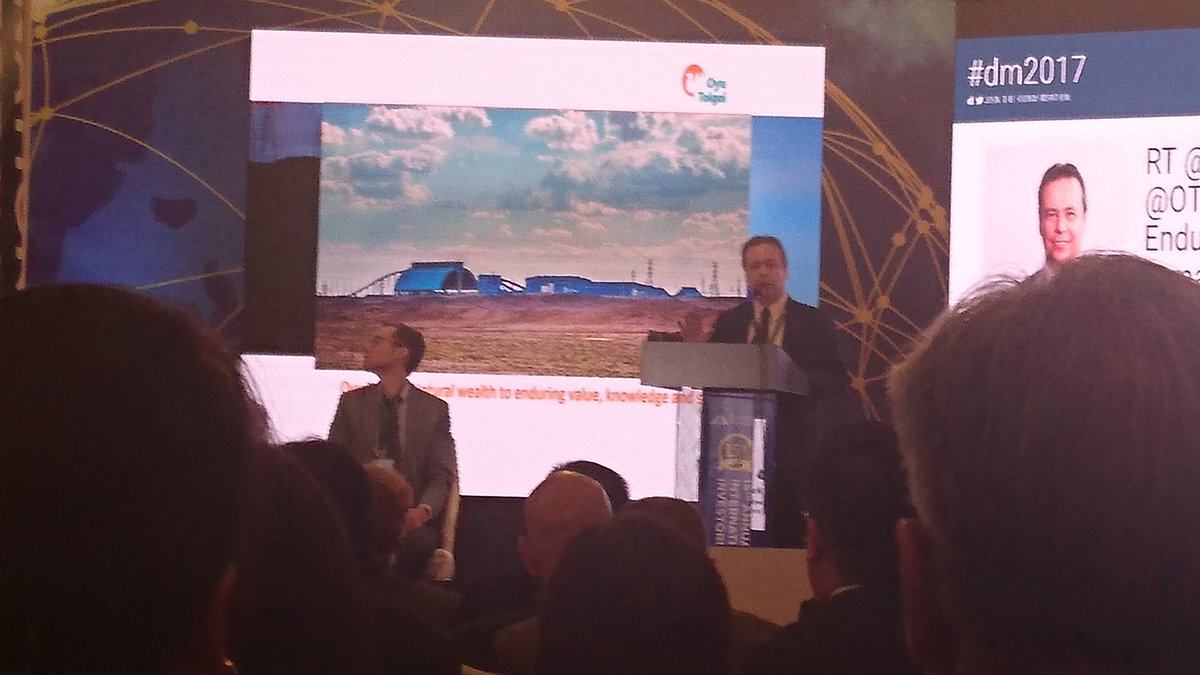 #OT #DM2017 Mr.Armando Torres, CEO of Oyu Tolgoi LLC is speaking at Discover Mongolia 2017 right now.