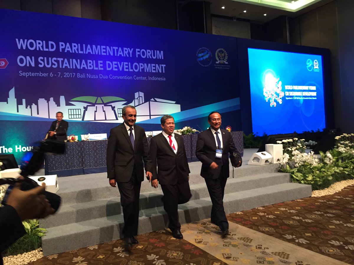 satyawidyayudha's tweet photo. My speech at 1st plenary: How the parliament tackle the climate change agenda as part of SDG's goal no 13 @golkarvoice #SDGsParliamentBali https://t.co/Wl6L34RgxX