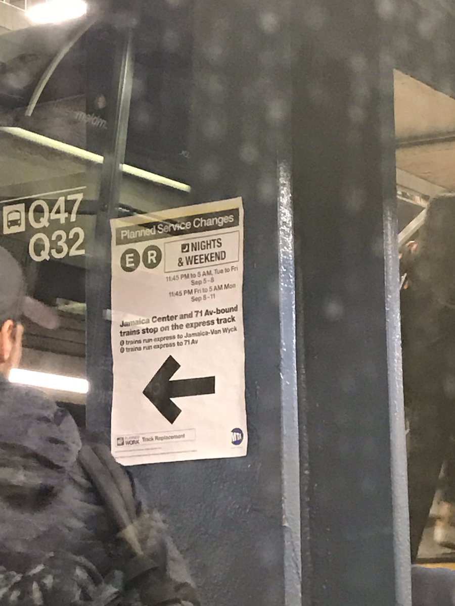 HeatherEShields's tweet photo. Hey @MTA. It is 10:35pm so why is my R train running express? https://t.co/jXPP51yc4o