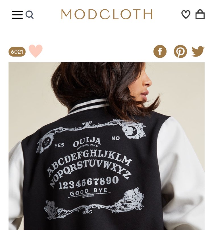 shittybonmots's tweet photo. Saw this jacket and immediately thought of #SpellonWheels @kateleth https://t.co/1eQXvlykU6