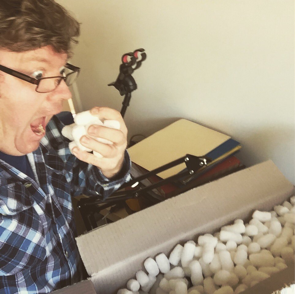 StephenJHunter1's tweet photo. Whoah!!! Someone just sent me a huge packet of white cheese balls!!!! #calladr #notcheeseballs https://t.co/au9q2QLYHU