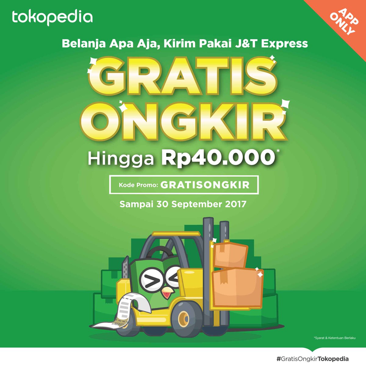 Promo Tokopedia Gratis Ongkir November 2017 - Seputar Gratisan
