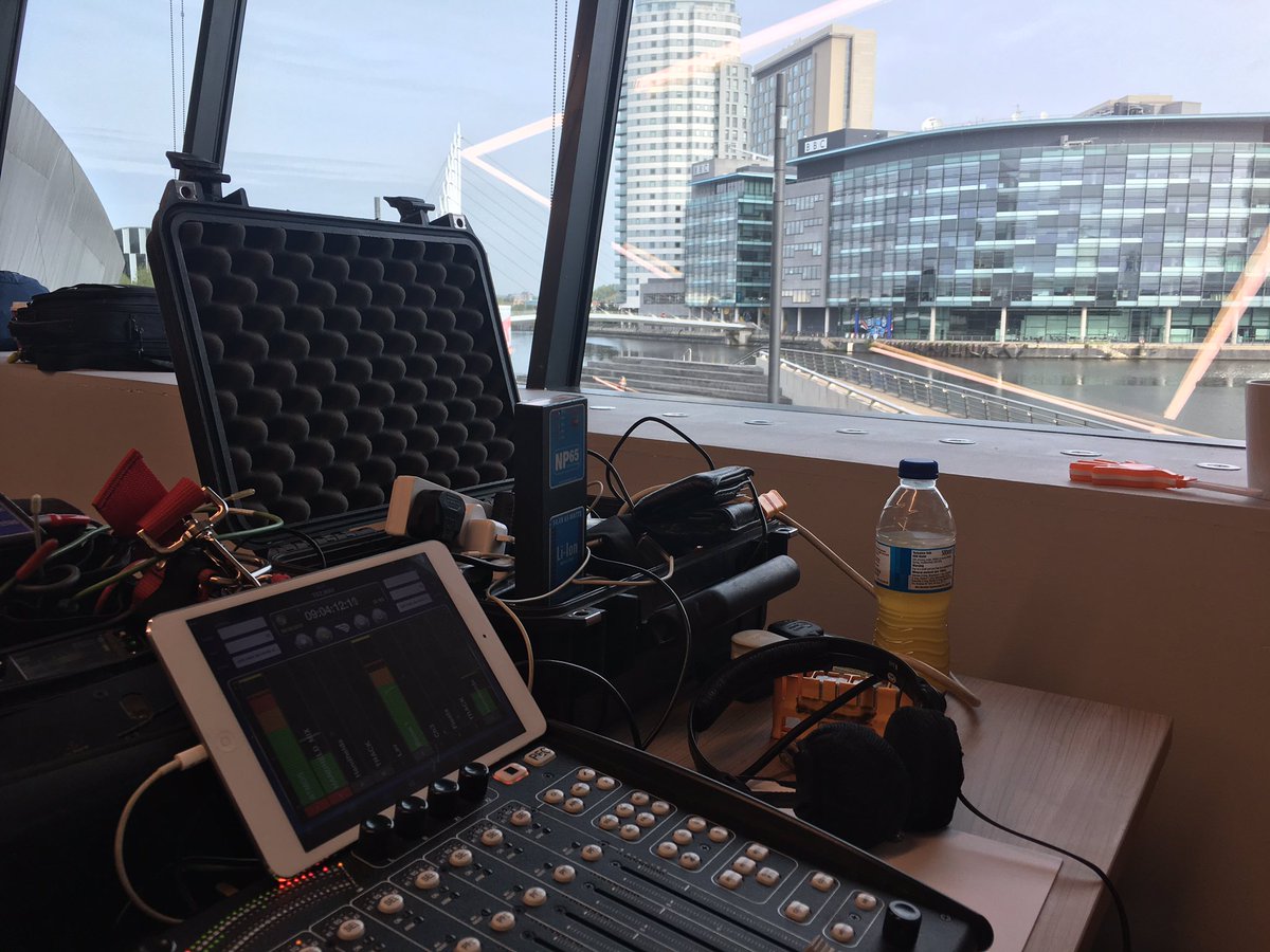 Today my office is looking out over Salford Quays, towards the BBC