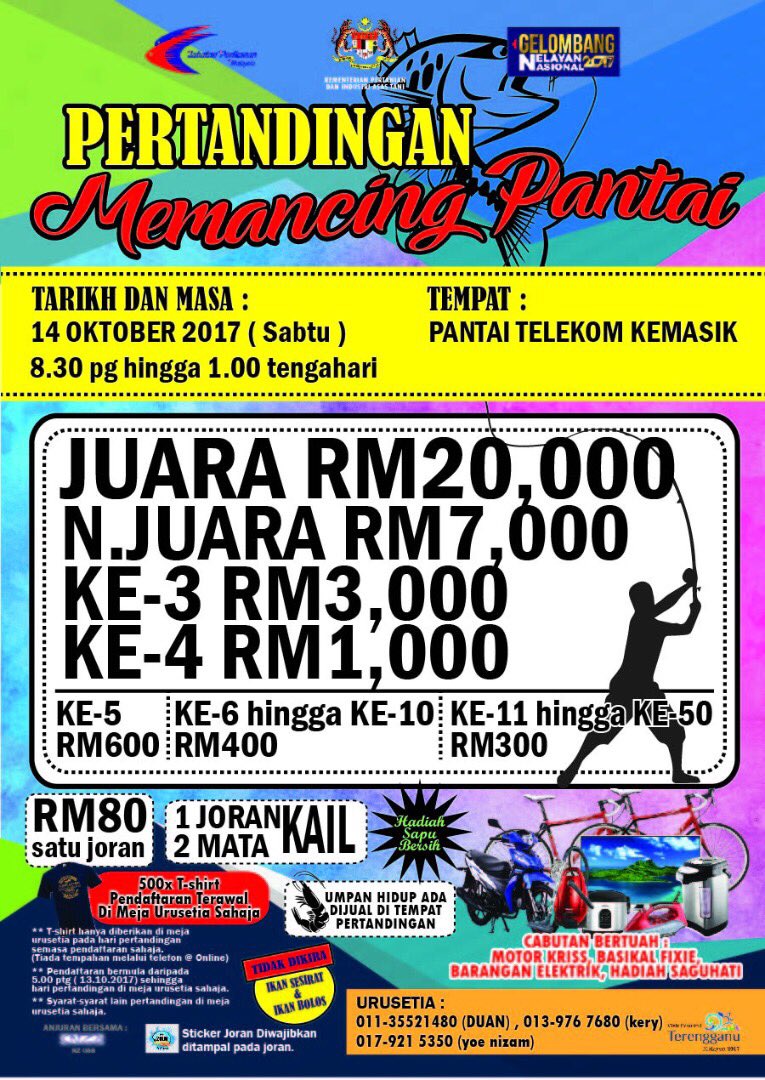 ikun_foo's tweet image. Ada lomba mancing pantai