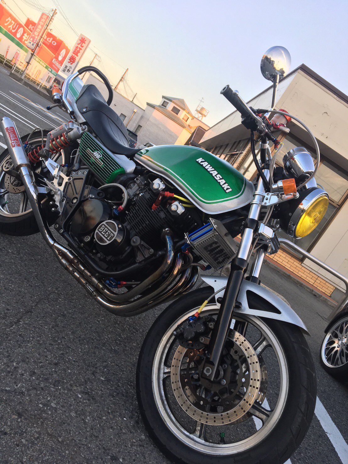 CBX400F 漣国屋極　マフラー CBX400F 漣国屋 極 黒鉄 新品未開封 10番台 プリティー