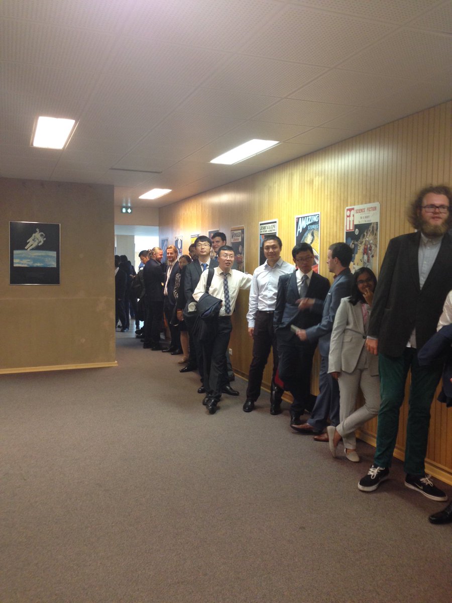 ISU_SpaceMaster's tweet photo. .@ISUnet #MSS17 and #MSS18 students ready for graduation and opening ceremony https://t.co/33e4osJ4Yh