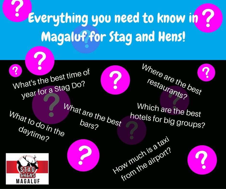 All your questions answered for a Stag or Hen Do in Magaluf! ow.ly/uY9z30eY83D #magaluf #stagdo #hendo #henparty #hens #mallorca