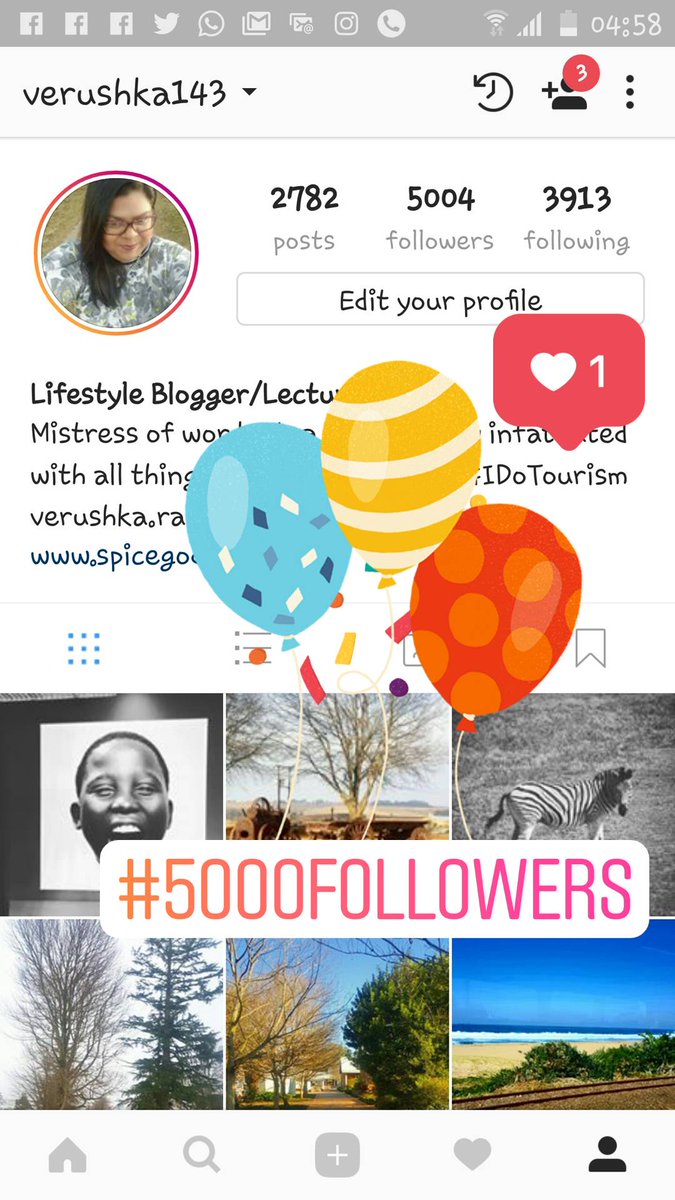 SpiceGoddess143's tweet photo. Instagram is one SM platform I really battled.Lots of hard work but finally hit 5000 followers this morning !Thank you #SpiceGoddessBlog https://t.co/QM9p2IybMR