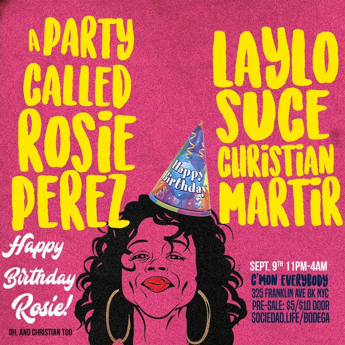 Rosie Perez&rsquo;s Birthday Celebration | HappyBday.to