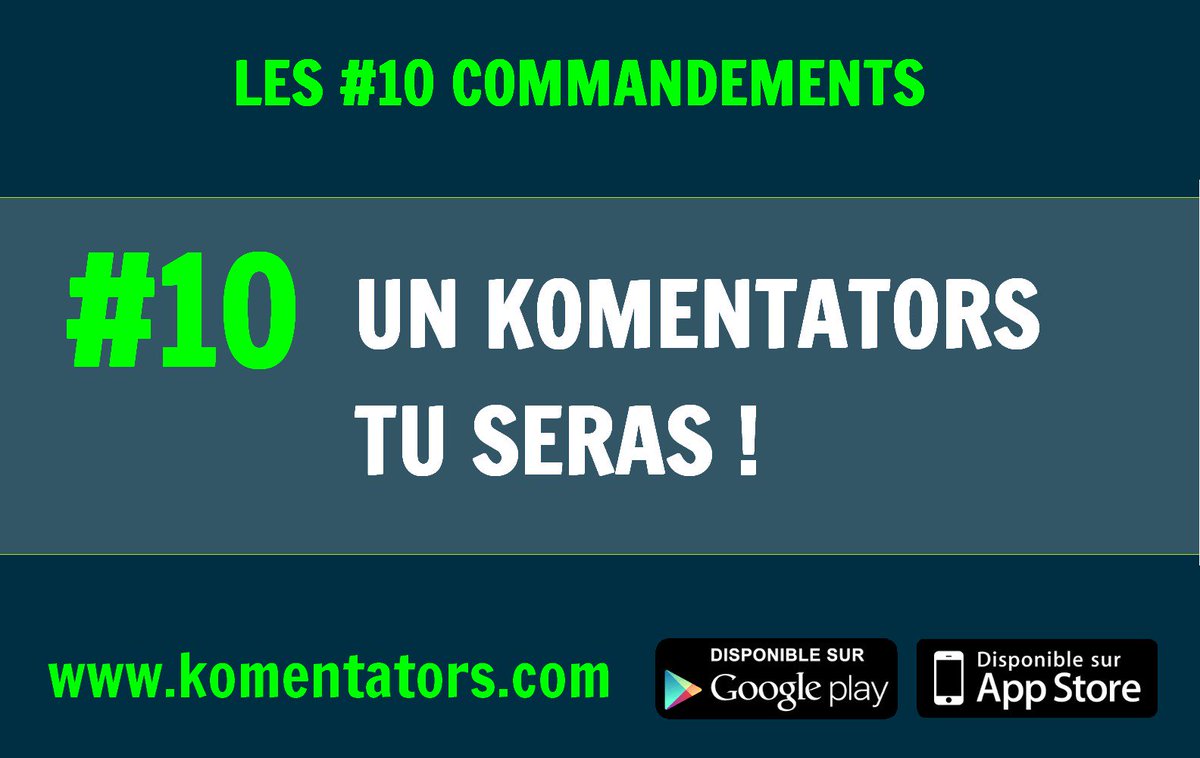 <a href="/Komentators_App/">KOMENTATORS</a> - commentez live vos événements sportifs !
Support us => komentators.com    
#appli #Android #Apple #Ucandoit