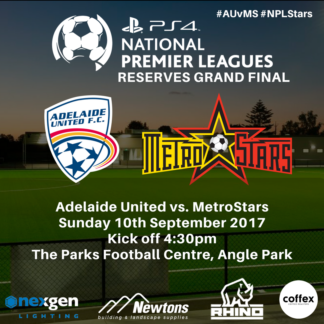 NE_MetroStars's tweet photo. #PS4NPL Reserves Grand Final!
🆚 @aufc_YouthTeam   
⏰ 4:30pm
🏟 The Parks Football Centre
📱 #AUvMS #NPLSA #NPLStars https://t.co/Vwz8dW5htn
