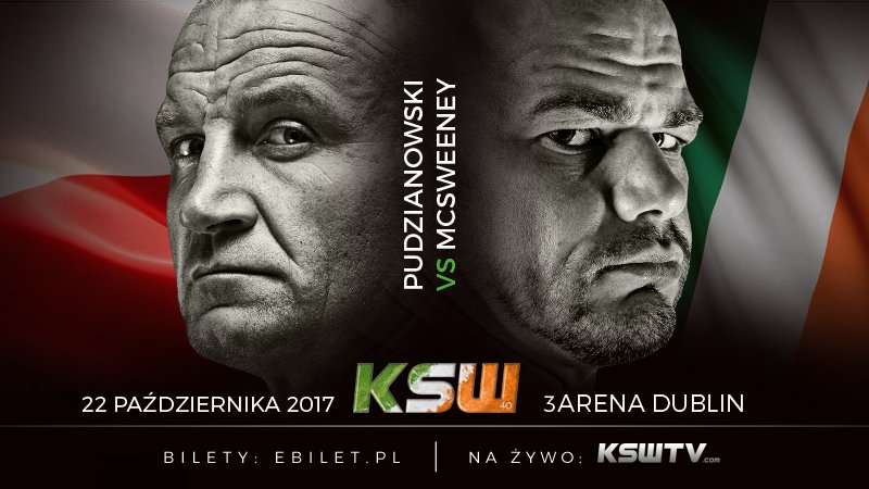 Mariusz Pudzianowski returns against James McSweeney at KSW 40 in