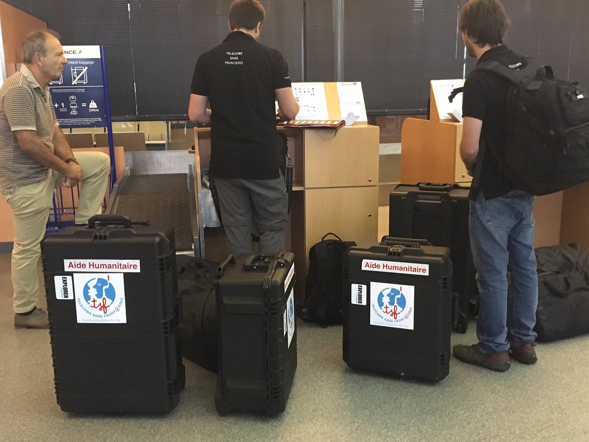 edaycard's tweet image. L ONG paloise Télécom sans frontières part ce matin aux Antilles installer des liaisons satellite pr coordonner les secours #irma