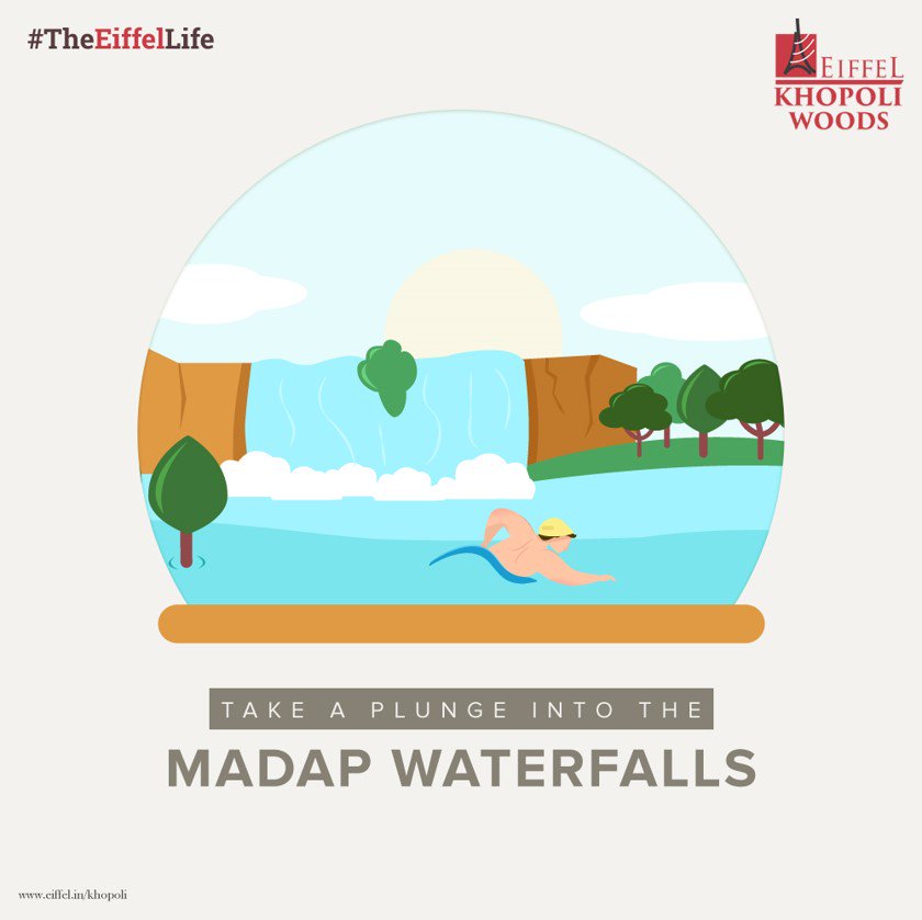 EiffelDeveloprs's tweet image. Celebrate the onset of the rainy season by enjoying in the pristine Madap waterfalls.
#EiffelKhopoliWoods