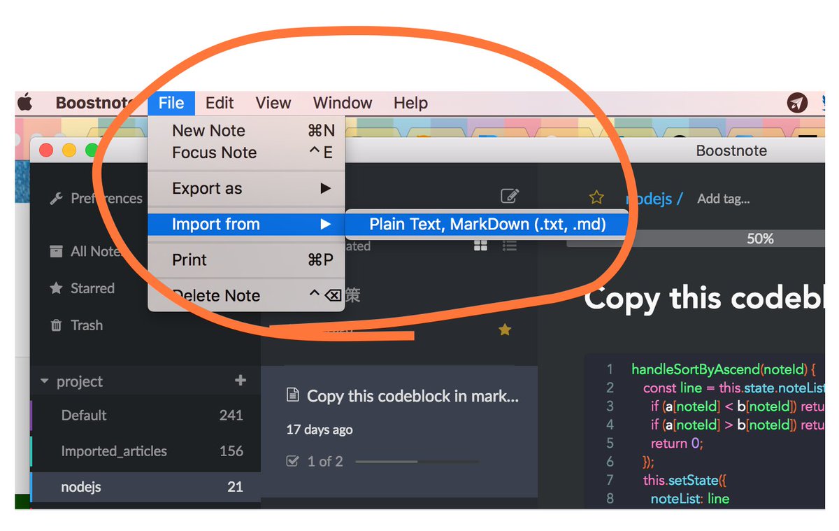 Boost Note You Can Import Txt And Md Files To Boostnote Markdown Boostnote