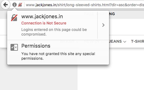 imzeeshan's tweet image. @JackJonesIndia No SSL certificate on your website ? #AmISafe #ecommerce