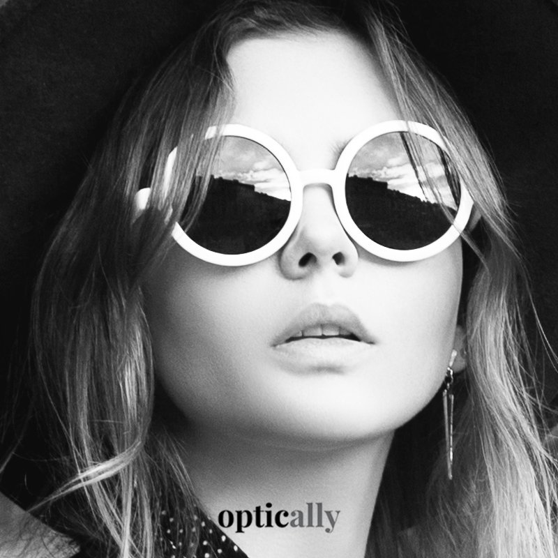 optically_au's tweet image. Round #prescriptionsunglasses with thick #whiteframes. Buy them today from Optically! Visit - optically.com.au/glasses/sungla… #sunglasses, #sunnies