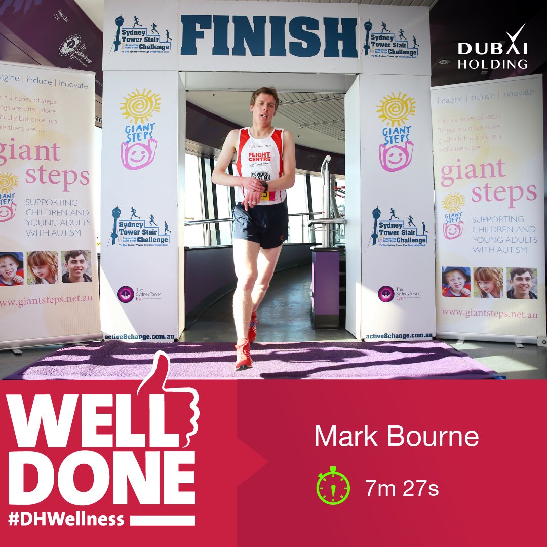 DH_Wellness's tweet photo. Congrats to #sydneytowerclimb-ers @markbournerun &amp; Alice McNamara on beating 1000 others to the top of @SydneyTowerEye #VWC17 @VWC_vertical https://t.co/69olj5AB3O