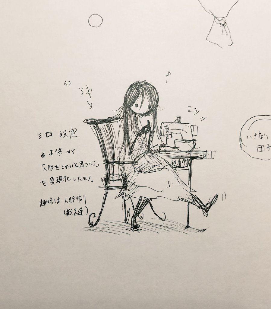 オリキャラ「ミロ」簡易設定。 #イラスト #オリキャラ  #ペン画 #落書き 