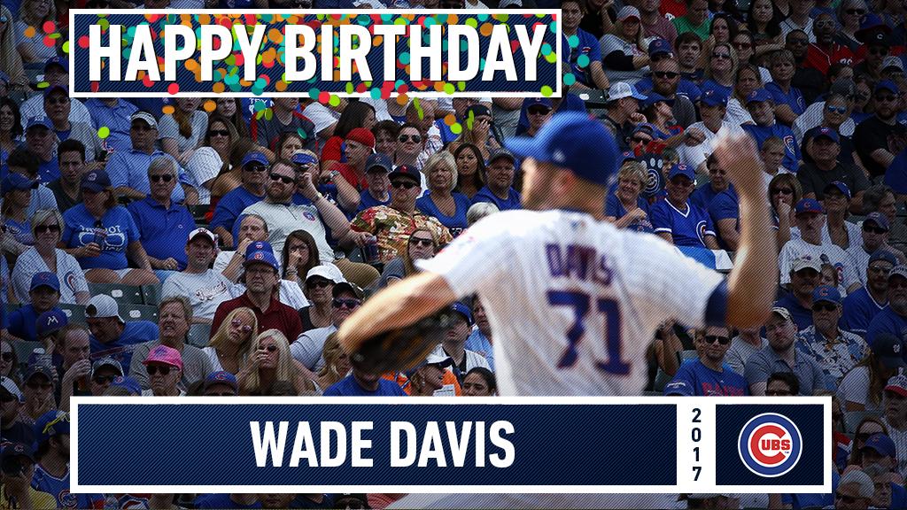 Join us in wishing a happy birthday to the closer, Wade Davis! 