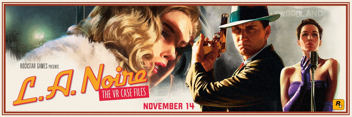 htcvive's tweet image. Very excited to announce that @RockstarGames L.A Noire THE VR CASE FILES is coming to @htcvive - Nov 14th 2017 -  blog.vive.com/us/2017/09/07/…