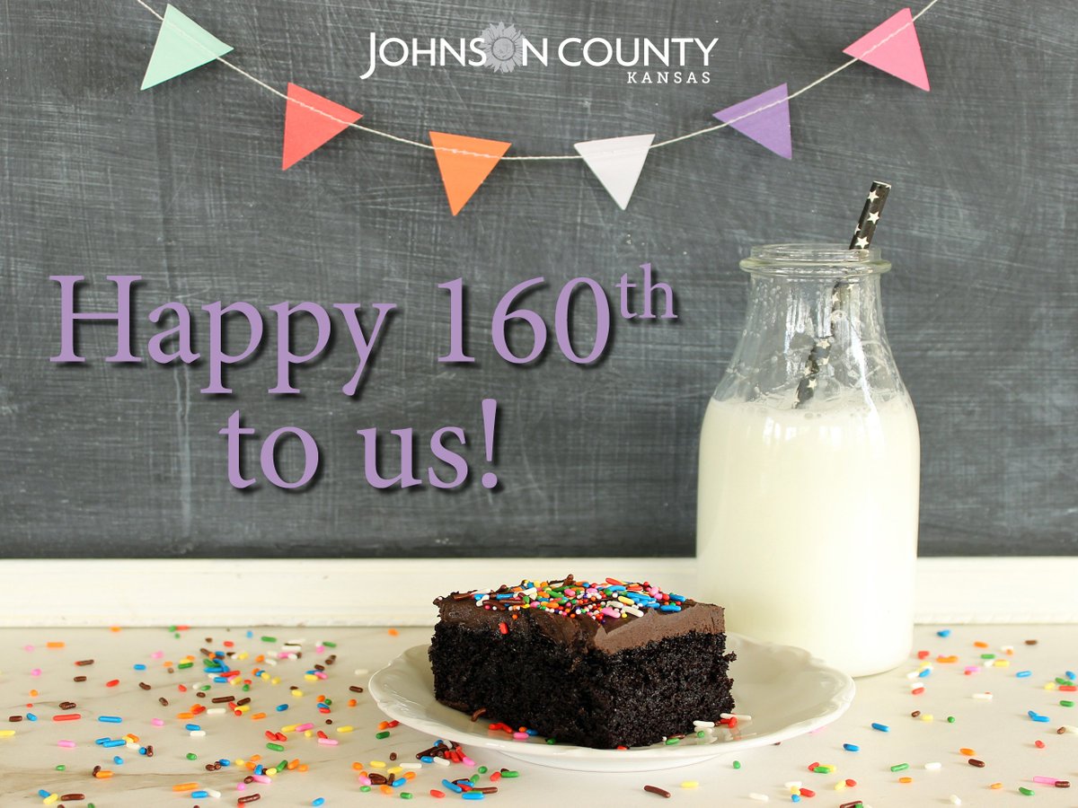 jocogov's tweet photo. Today Johnson County Government celebrates 160 years! 🎂 Read all about the history of our county government >> https://t.co/DXdYGPMe3a https://t.co/x7zxvSUgwx