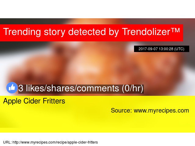 Foodolizer's tweet image. Apple Cider Fritters #freshoil #oiltemperature food.trendolizer.com/2017/09/apple-…