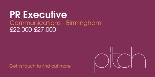 PaulsyNissen's tweet photo. Calling all #PRExecutives in #Birmingham , we have an awesome role just in! Get in touch! https://t.co/YTC76uWXXV