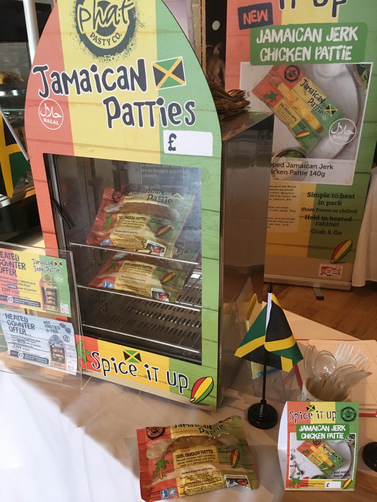 thephatpastyco's tweet photo. Come and try a spicy Jamaican Pattie at Notts @bidfoodshow #bidfoodshow #tasteofwinter #nottsforrest https://t.co/vvObKR6Xmy