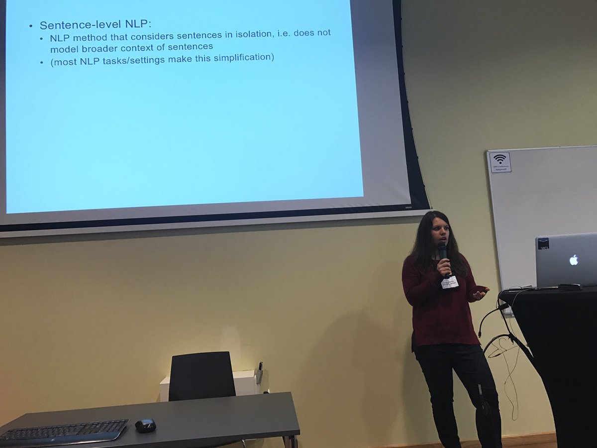 kaiwei_chang's tweet image. @IAugenstein is presenting NLP beyond sentence-level now at #SPNLP workshop @emnlp2017