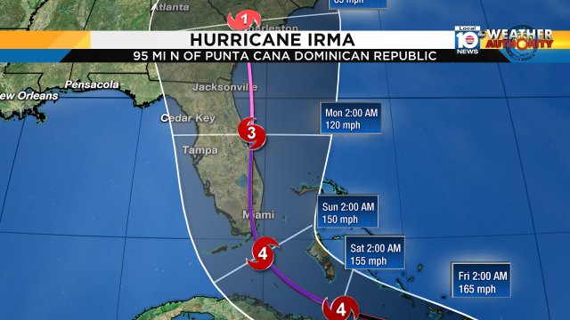 New forecast cone not much has changed SFLO needs to be ready for a Category 4 hurricane. https://t.co/W3rWUyP9Nu
