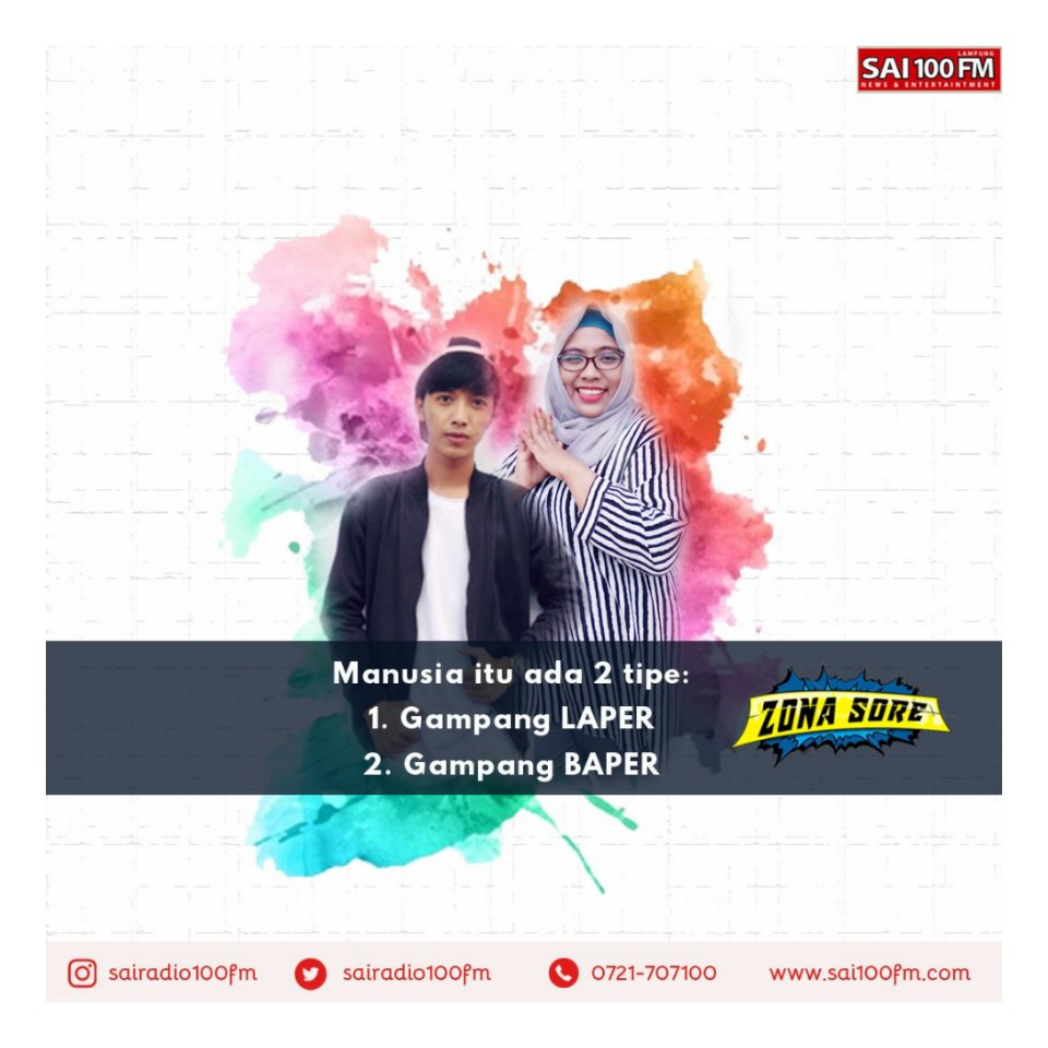 lampostupdate's tweet photo. #zonasore coba tebak dari mereka berdua mana yg suka BAPER dan suka LAPER π @nino_bastian95 @nadinne_aulia https://t.co/KoimjHat9b
