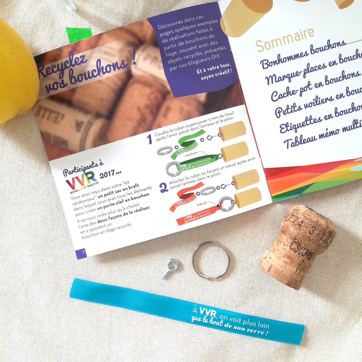 vvrvaldeloire's tweet photo. #VVRDIY Soyez créatifs ! Avez cette édition 2017, le DIY est à l'honneur !🖍️😁 Partagez-nous les photos de vos super porte-clés bouchons ! 😉 https://t.co/S5IWIztqJq