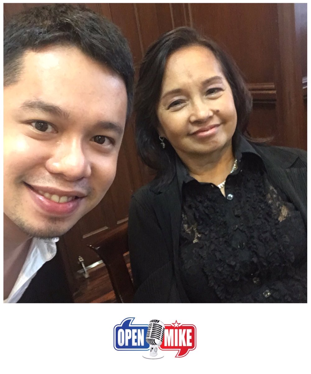 OPENMIKEmedia's tweet photo. President Gloria Macapagal Arroyo will be my guest for @OPENMIKEmedia's 2nd anniversary special. Taping will be live on FB this Sat, 2pm. https://t.co/vTosnXaE8f