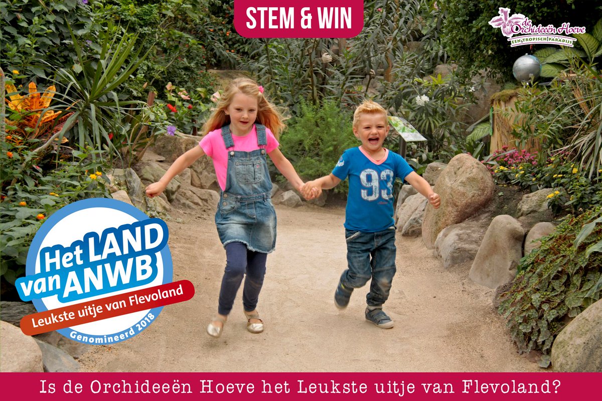 De Orchideeën Hoeve is genomineerd als #Leuksteuitje van Flevoland. Help jij ons? Stem op de Orchideeën → bit.ly/LeuksteUitjeFl…