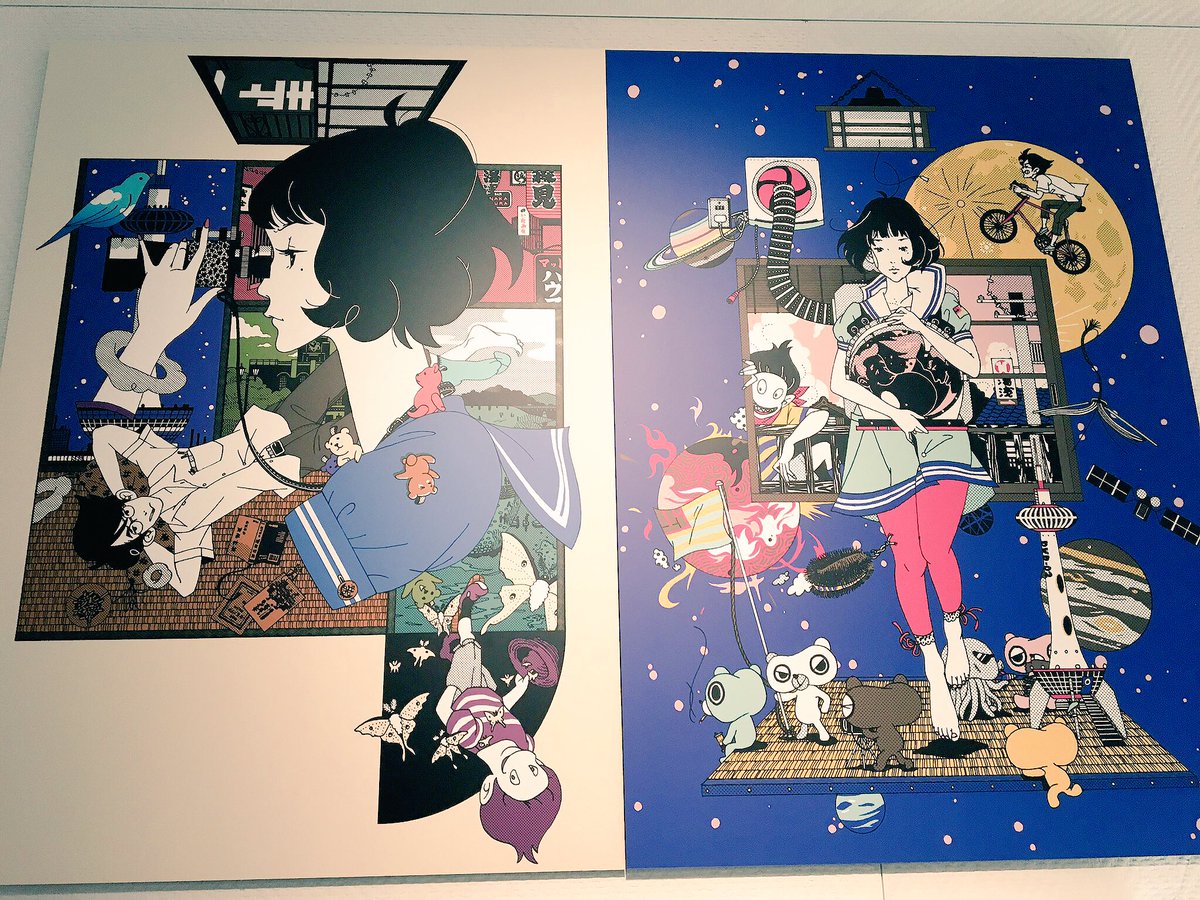 ハジィ Twitter ನಲ ಲ 今日は大阪にて中村佑介展観てきた アジカンのイメージが強いけど 他にもたくさんのお仕事をしてらっしゃった Iphoneケースが四畳半神話大系な俺にはたまらん展覧会でした 中村佑介展