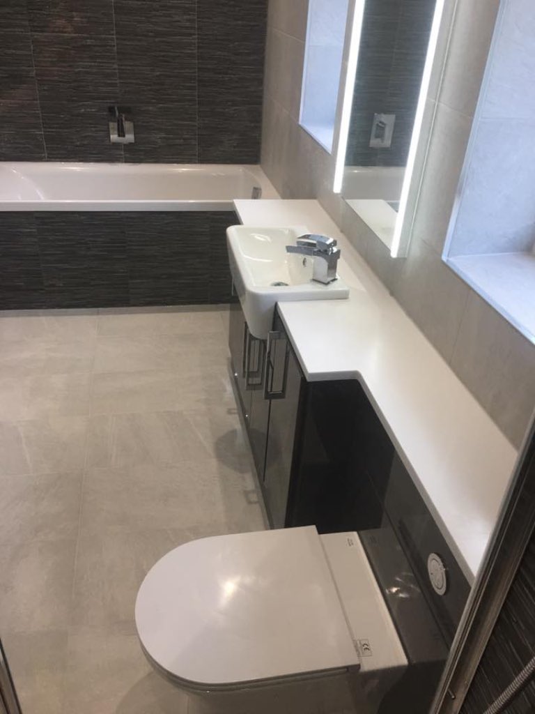 PureStyle33's tweet image. Part 3 modern monochrome bathroom! #purestyle #darwen #lancashire #manchester #bathroom #wetroom #design #installation