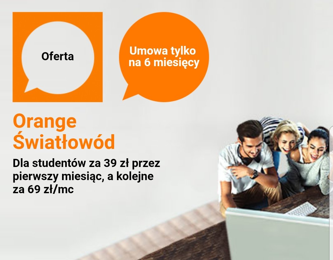dagmara_iskra's tweet photo. #Orange #Swiatlowod dla #Studentow
Zapraszamy po szczegóły 😀 https://t.co/tAmaUB4cAa