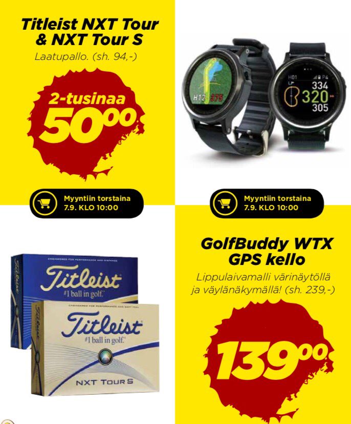 Näitä kahta suosikkia ei kannata jättää hakematta! Golabaloo on alkanut! #golfcenterfi #Golfers #BREAKING