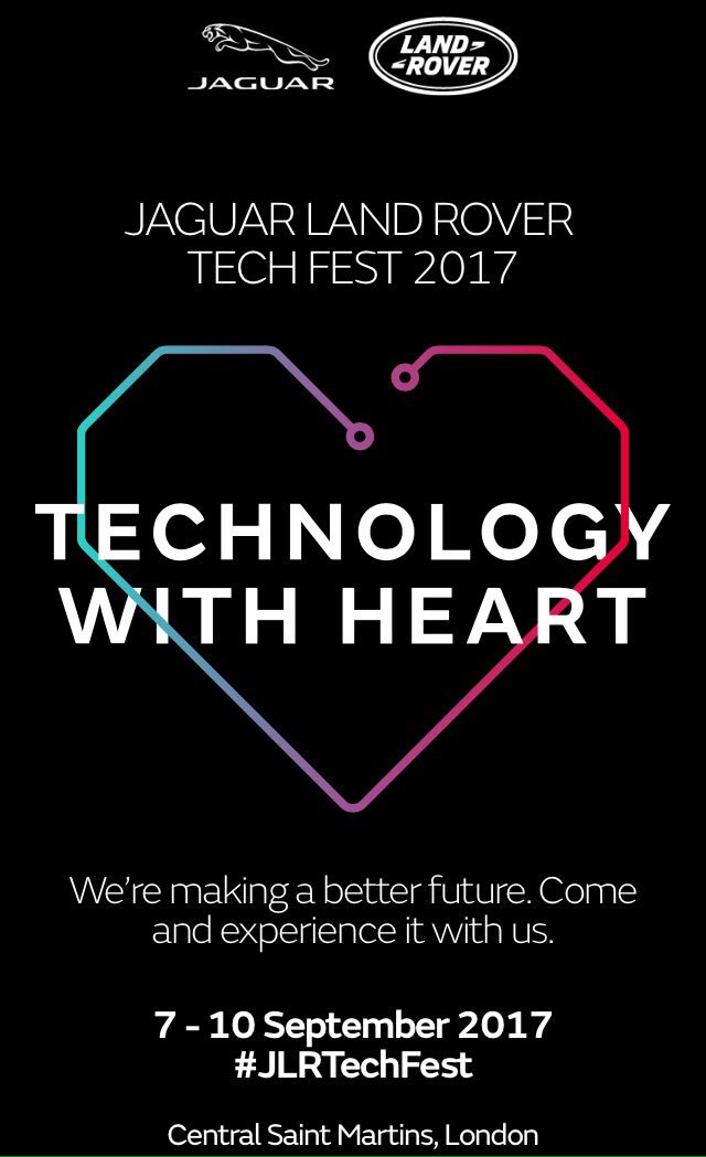 ConradAllum's tweet photo. Busy morning with @JaguarUKPR - Phone and Twitter are on fire with the announcement of these two: E-type Zero &amp; FUTURE-TYPE at #JLRTechFest https://t.co/g1VID5qqgu