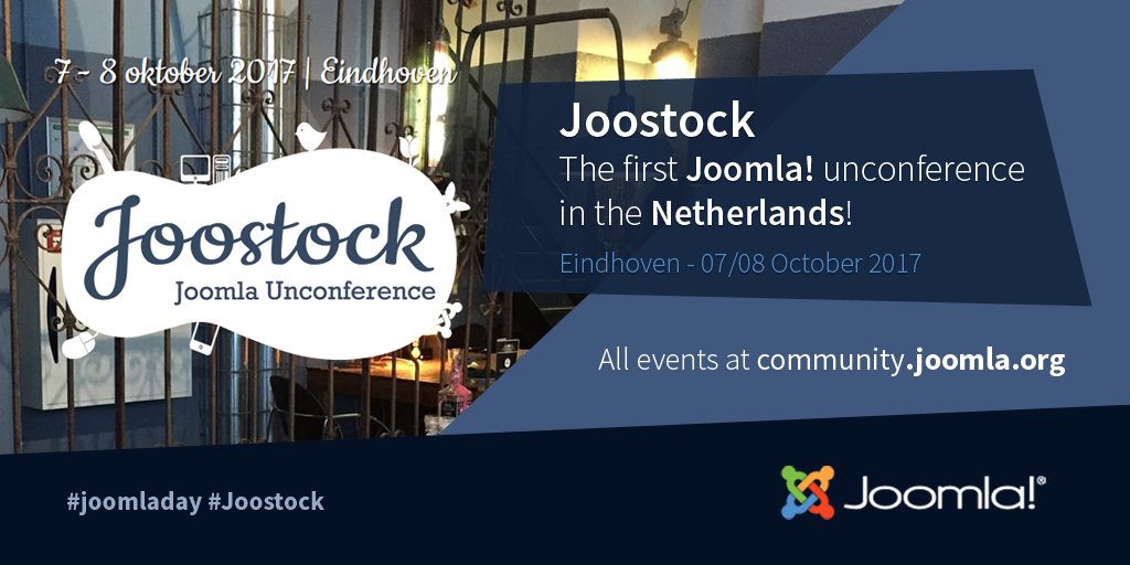 #Joostock will be held on 7&amp;8 October. This #unconference is for all creative, social, helpful &amp; friendly Joomlers.
community.joomla.org/events/3548-jo…