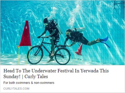 Thank You Curly Tales for the Feature! Head to The Underwater Festival this Sunday! Tickets: bit.ly/uwf-tx #UnderwaterFest