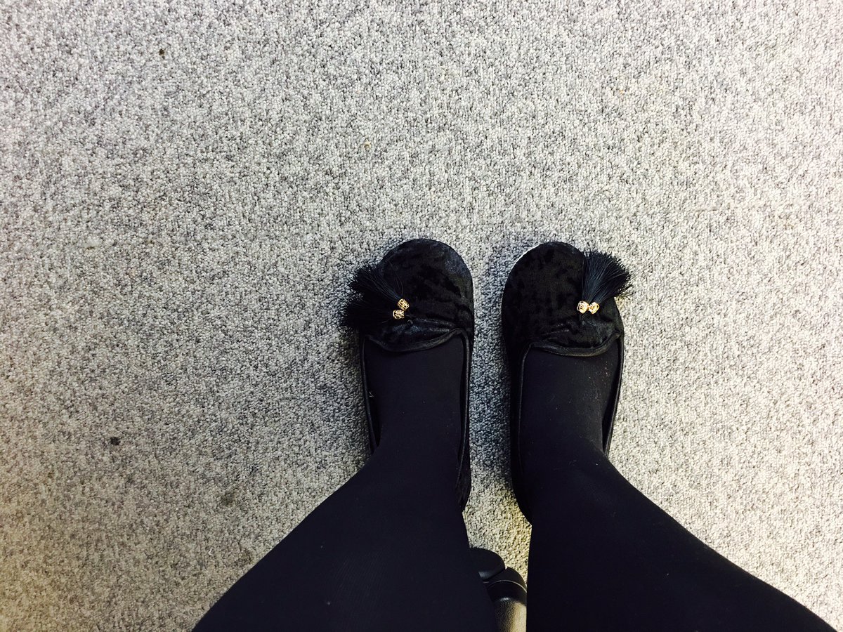 Slippers that look enough like real shoes to trick people into thinking I'm a real grown-up #jokesonyou #winning #phdlife #comfy